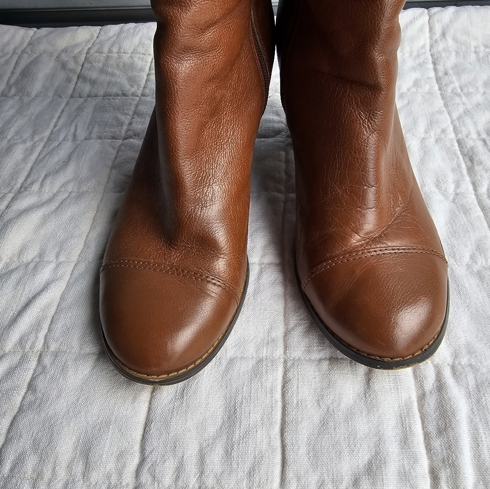 Giani bermini Shoes Womens 11M Heels Knee High Tall Brown Zip - Picture 6 of 12